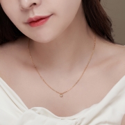 [개인결재] 다이아몬드 큐 목걸이 1.5돈 + 18k 장식