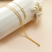 [개인결재] 다이아몬드 큐 목걸이 1.5돈 + 18k 장식